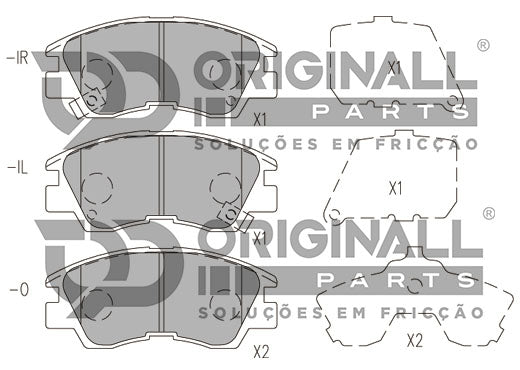 Pastilha De Freio Premium + Calço Osda2101