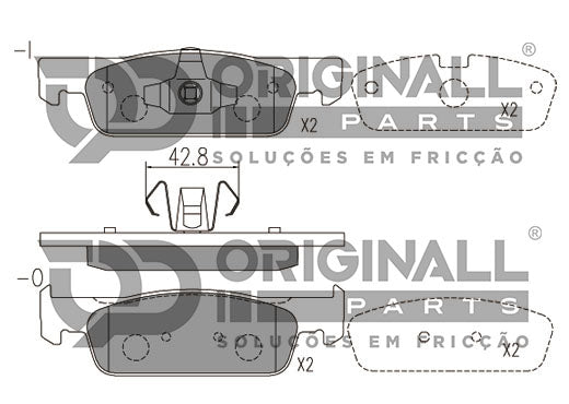 Pastilha De Freio Premium + Calço Osda2504