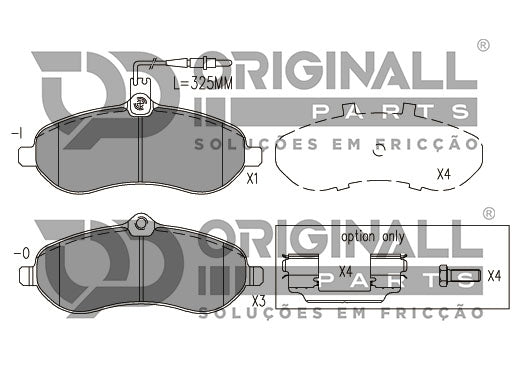 Pastilha De Freio Premium + Calço Osdw2312