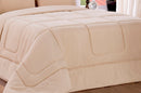Kit De Edredon E Jogo De Cama Angelo Queen Size 05 Peças Avelã - Deccoralle