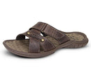 Chinelo Masculino De Couro Café 5000