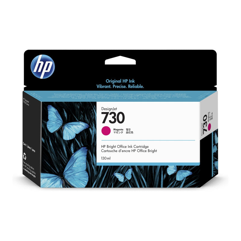 Cartucho de Tinta HP 730 Magenta PLUK 130 ml P2V63A