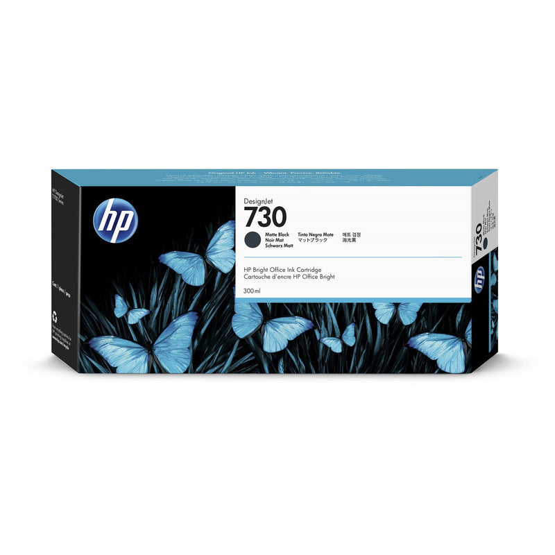 Cartucho de Tinta HP 730 Preto Fosco PLUK 300 ml P2V71A