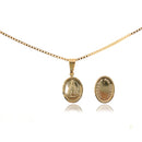 Pingente Nossa Senhora Aparecida Folheado Em Ouro 18k