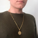 Pingente Estrela De Davi Folheado Em Ouro 18k
