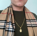 Pingente Nossa Senhora Aparecida Folheado Em Ouro 18k