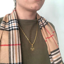 Pingente Do Espirito Santo Folheado Em Ouro 18k