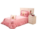 Kit Cobre Leito Ursinha Solteiro 3 Peças Rosa