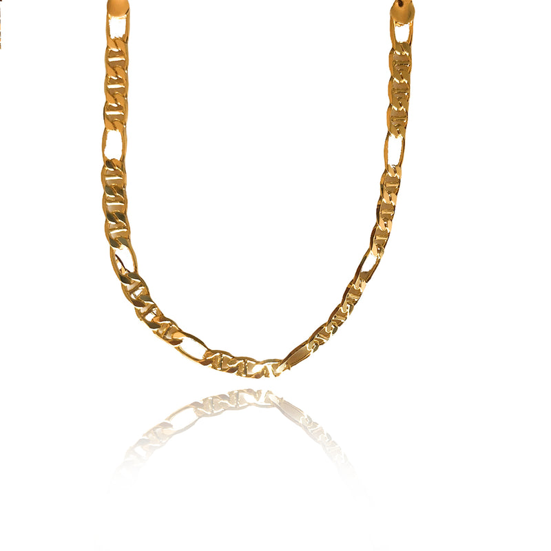 Pulseira Corrente Com Elo Sequenciado Folheado Em Ouro 18k