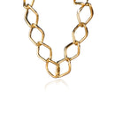 Pulseira Elo Losango Com Fecho Boia Folheado Em Ouro 18k