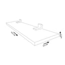 Prateleira Simples Trovarelli Madeirado 60x20 Cm Com Suporte