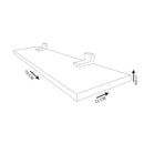 Prateleira Simples Trovarelli Branca 70x15 Cm Com Suporte