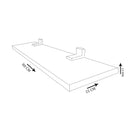 Prateleira Simples Trovarelli Branca 80x15 Cm Com Suporte