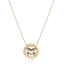 Colar Personalizado Com Filhos E Nomes Em Branco E Preto Folheado Em Ouro 18k