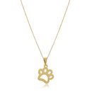 Colar Com Pata Do Seu Pet Folheado Em Ouro 18k