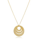 Colar Personalizado Mandala Em Circunferências Folheado Em Ouro 18k