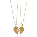 Colar Personalizado Metades Que Se Completam Folheado Em Ouro 18k