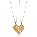 Colar Personalizado Metades Que Se Completam Folheado Em Ouro 18k