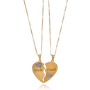 Colar Personalizado Metades Que Se Completam Folheado Em Ouro 18k