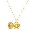 Colar Personalizado Surpresa Com Iniciais Em Zircônia Folheado Em Ouro 18k