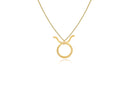 Colar Personalizado Signo De Touro Folheado Em Ouro 18k