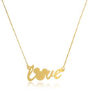Colar Personalizado Love Mickey Folheado Em Ouro Ouro 18k