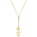 Colar Personalizado Gravata Mickey E Minnie  Folheado Em Ouro 18k