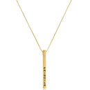 Colar Personalizado Na Vertical Com Nome Folheado Em Ouro 18k