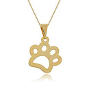 Colar Com Pata Do Seu Pet Folheado Em Ouro 18k