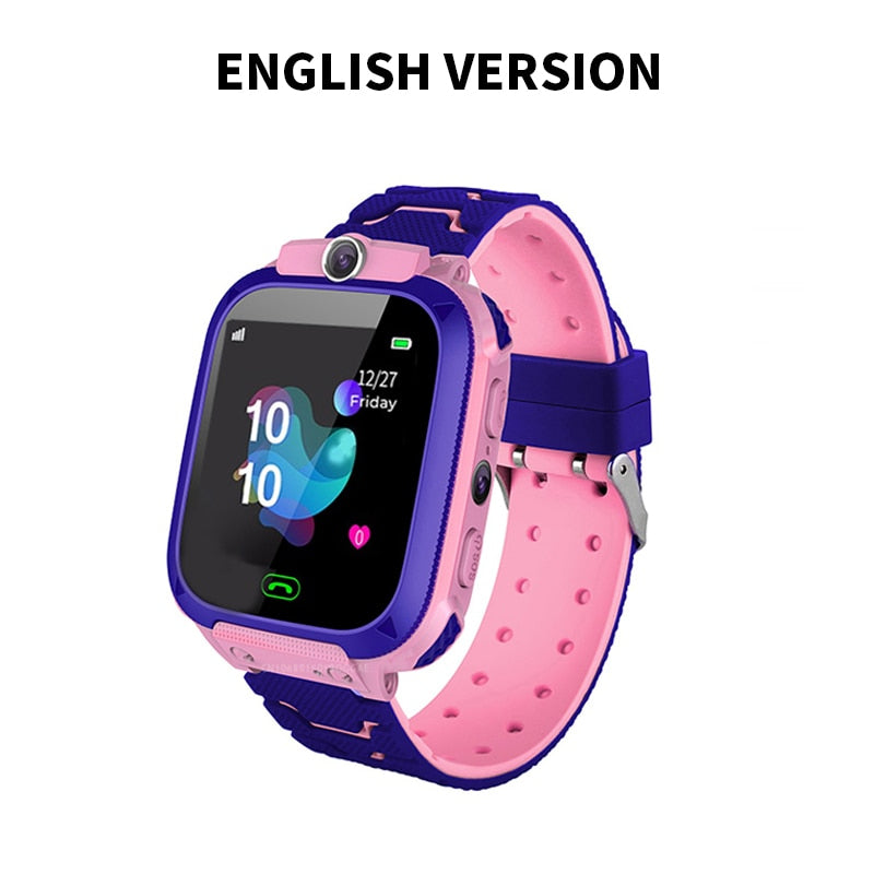 Smart watch infantil SIM card LBS à prova d'água para IOS e Android