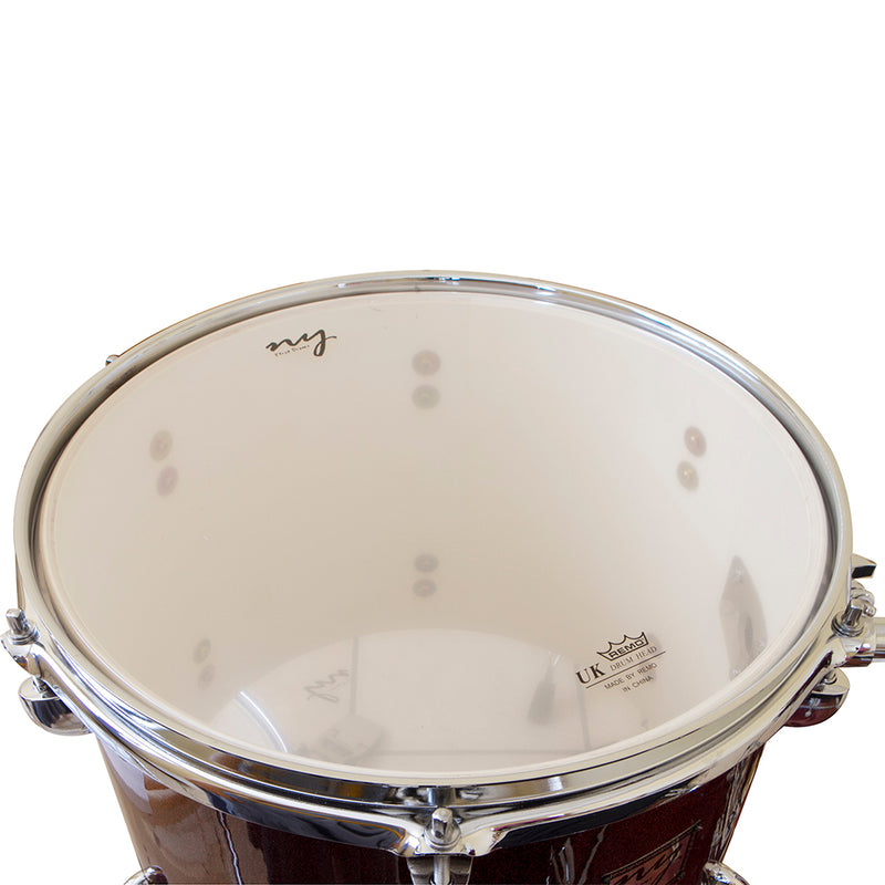 Bateria Acústica 2t Pr Sp Wine Sparkle Vinho Com Banco Ny F1rst