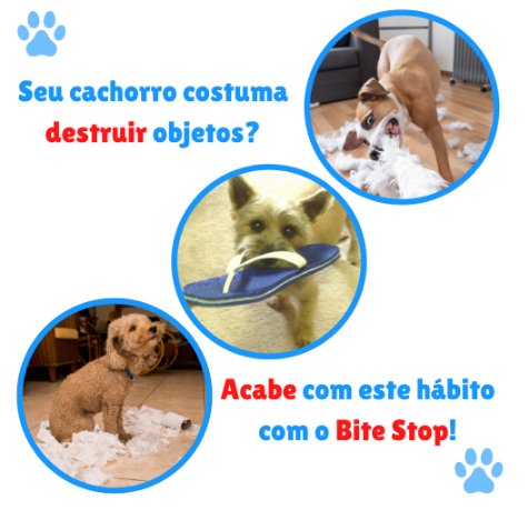 Bite Stop Pet Clean Spray Amargo Adestrador Anti lambida, mordedura, mutilação e destruição de objetos - 120 ml