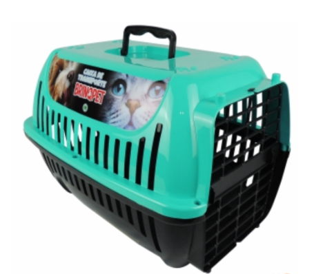 Caixa Transporte Pet N°2 Para Cachorros Pequenos E Gatos Porta 4 Travas