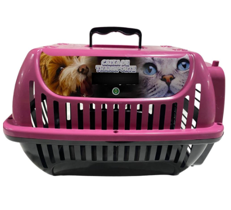 Caixa Transporte Pet N°2 Para Cachorros Pequenos E Gatos Porta 4 Travas