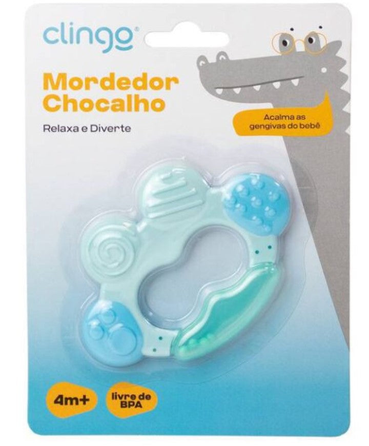 Mordedor Infantil Com Chocalho - Clingo