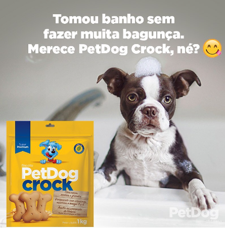 Biscoito para Pet Cães Dog Crock Super Premium Mix - Cães de Todas as Raças - 1 Kg