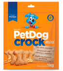 Biscoito para Pet Cães Dog Crock Super Premium Mix - Cães de Todas as Raças - 1 Kg