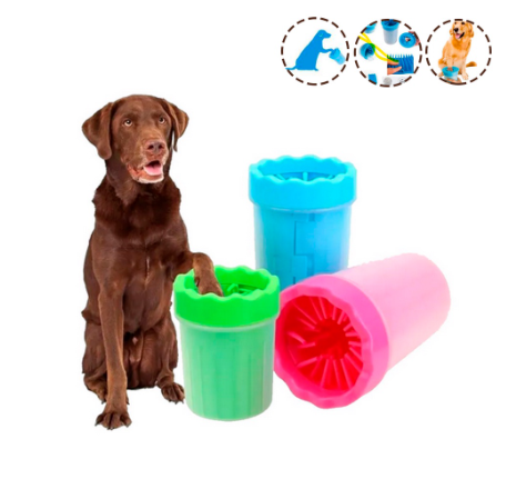 Limpa Pata Copo Limpador de Patas Patinhas de Silicone Para Cachorros Pet Patas Sujas