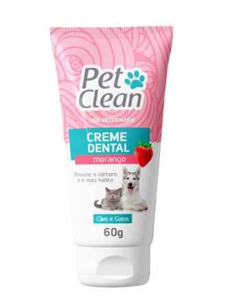 Creme Dental para Cachorro e Gato Pet Clean 60g