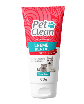 Creme Dental para Cachorro e Gato Pet Clean 60g