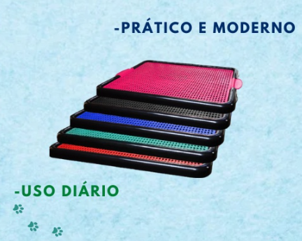 Educador canino, sanitário, tapete para cachorro fazer xixi, dog banheiro para pet