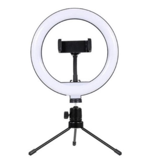 Ring Light Iluminador De Led Usb - Com Tripé de mesa