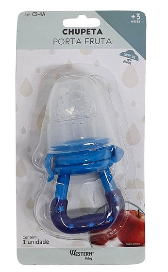 Chupeta Alimentadora Bebê Porta Fruta Infantil Papinha Degustadora Mordedor Bico de Silicone