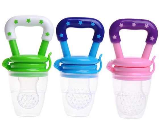 Chupeta Alimentadora Bebê Porta Fruta Infantil Papinha Degustadora Mordedor Bico de Silicone