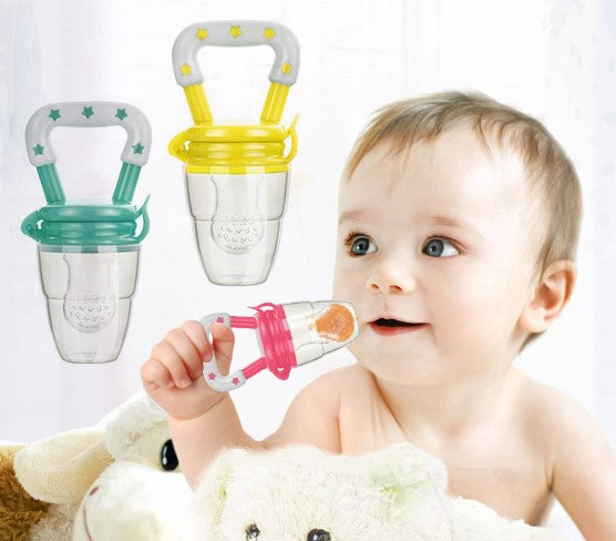 Chupeta Alimentadora Bebê Porta Fruta Infantil Papinha Degustadora Mordedor Bico de Silicone