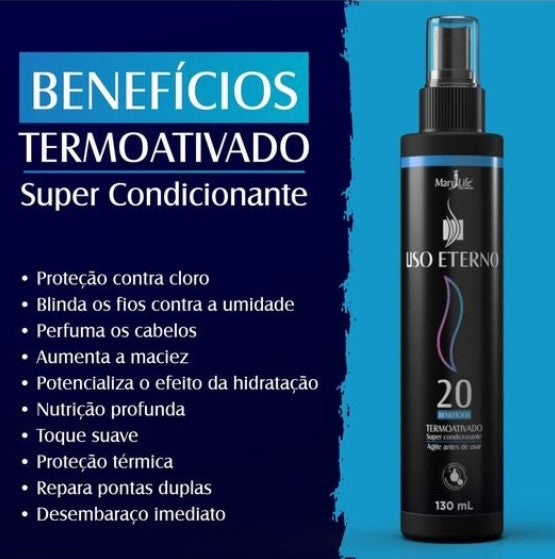 Uso Eterno Spray 20 Benefícios Termoativado Mary Life 130ml