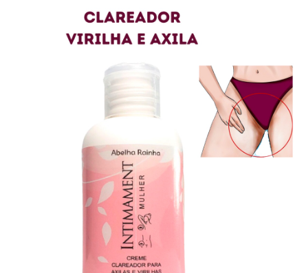 Creme Clareador Para Axilas e Virilhas Intimament Mulher Abelha Rainha 60g