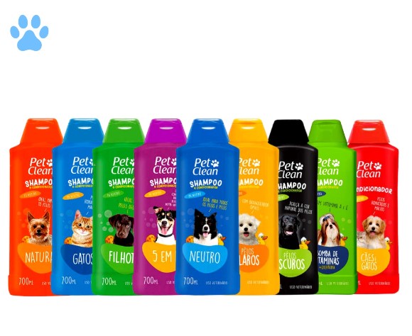 Shampoo e Condicionador para Cachorro e Gato Pet Clean - 700 ml