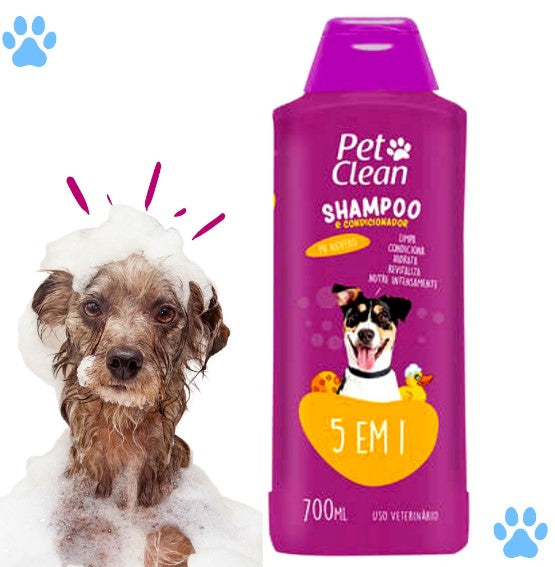 Shampoo e Condicionador para Cachorro e Gato Pet Clean - 700 ml