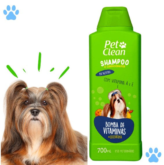 Shampoo e Condicionador para Cachorro e Gato Pet Clean - 700 ml